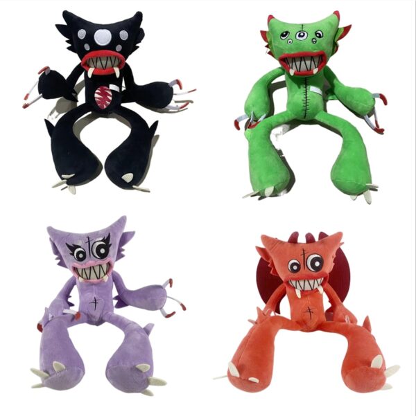 4pcs New Plush Toys Black Green Sspider Animals Cartoon Game Dolls Kids Gifts 1