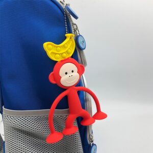 Playtime Silicone Toy Key Bags Decoration Sucking Bottom Huggy Horror Monkey Doll with Stree Release Toys 2