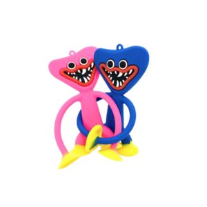 Playtime Silicone Toy Key Bags Decoration Sucking Bottom Huggy Horror Monkey Doll with Stree Release Toys 3